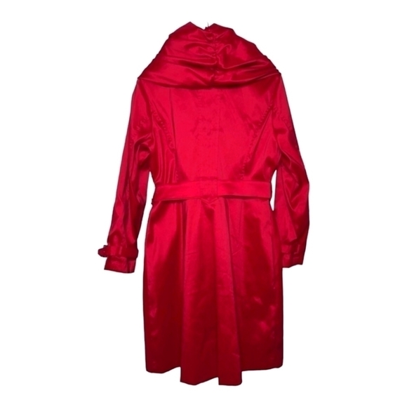 nwot GORGEOUS SAMUEL DONG RED TRENCH COAT - Picture 5 of 11